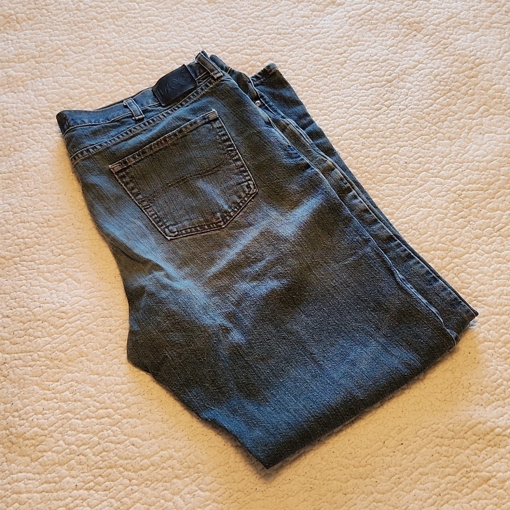 Lee regular fit straight leg acid washed distressed jeans